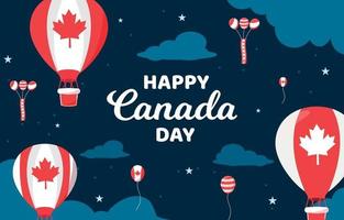 feliz dia do canadá fundo vetor