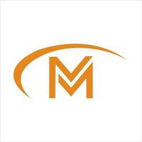 design de logotipo da letra m vetor