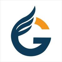 g logotipo estilo Projeto vetor