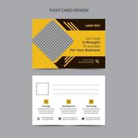 modelo de cartão postal de negócios