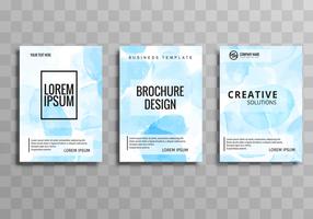 Brochura de negócios abstrata definir modelo de design vetor