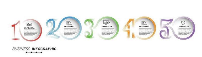 elementos de design de infográficos de negócios conjunto de infográficos em 3D vetor