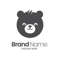 panda logotipo Projeto modelo. fofa panda vetor ícone.