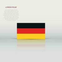 Alemanha bandeira ícone dentro plano estilo. nacional placa vetor ilustração. político o negócio conceito.