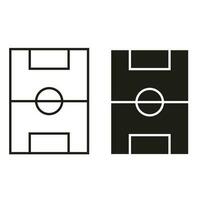 futebol ícone vetor. futebol ilustração placa. esporte símbolo ou logotipo. vetor