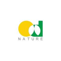 carta d plantar verde folha Sol natureza símbolo logotipo vetor