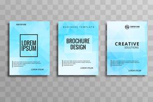 Design de vetor de modelo de brochura moderno azul