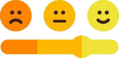 ilustração do emoji reação Avaliação Reveja ícone. vetor