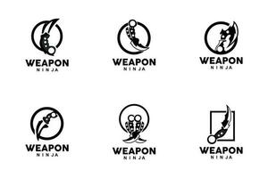 arma logotipo, tradicional arma karambit vetor, ninja brigando ferramenta simples projeto, símbolo ícone, ilustração vetor