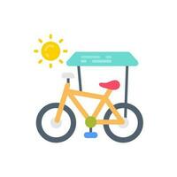 solar bicicleta ícone dentro vetor. ilustração vetor