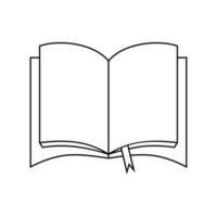livro ícone relacionado para Educação, biblioteca, livro loja ou conhecimento símbolo ilustração em branco fundo vetor
