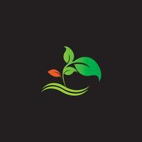 logotipo da planta orgânica vetor