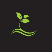 logotipo da planta orgânica vetor