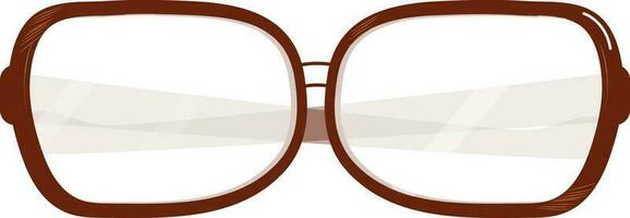 isoaletd Castanho cor óculos de proteção elemento em branco fundo. vetor