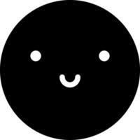 fofa emoji face personagem ícone dentro Preto e branco cor. vetor