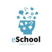 escola e Educação logotipo vetor