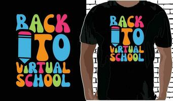 costas para virtual escola t camisa projeto, citações sobre costas para escola, costas para escola camisa, costas para escola tipografia t camisa Projeto vetor