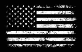 angustiado EUA bandeira. vintage bandeira do América. vetor