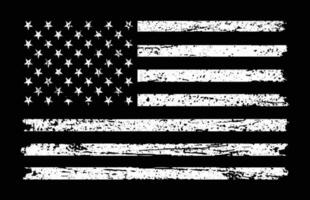vintage angustiado branco americano bandeira Projeto vetor