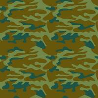 camuflar padronizar fundo desatado vetor ilustração. clássico roupas estilo mascaramento camo repetir imprimir. verde Castanho cáqui Oliva cores floresta textura