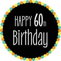 feliz aniversário 20, 30, 40º, 50º, 60º, 70º, 80º, 90 - celebração vetor