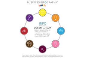 modelo de infográfico em modelo de 4 etapas para apresentação de gráfico de diagrama e gráfico vetor