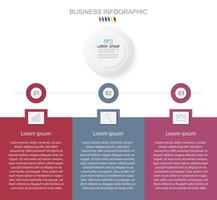 modelo de infográfico em modelo de 4 etapas para apresentação de gráfico de diagrama e gráfico vetor