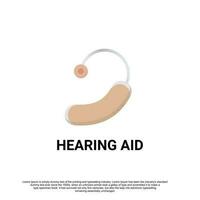 audição ajuda receptor dentro orelha canal vetor