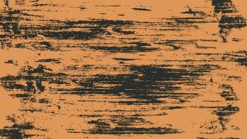 textura abstrata grunge áspera laranja em fundo preto vetor