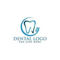 simples dente dental logotipo Projeto vetor