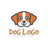 design de logotipo de cachorro vetor