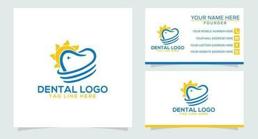 dental logotipo é dentista, dental clínica, dental Cuidado, uma dental hospital e dentes logotipo. vetor