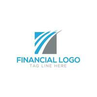 design de logotipo financeiro e contábil de angariação de fundos vetor