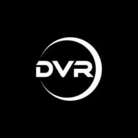 DVR carta logotipo Projeto dentro ilustração. vetor logotipo, caligrafia desenhos para logotipo, poster, convite, etc.