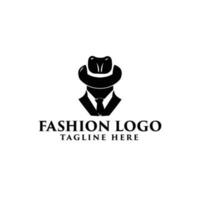 cavalheiro personalizadas alfaiate logotipo vetor ícone ilustração