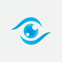 modelo de design de logotipo criativo para cuidados com os olhos vetor