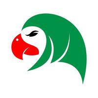 design de ícone de logotipo de papagaio vetor