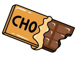 chocolate velozes Comida clipart ilustração vetor