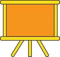 laranja borda ícone para Educação conceito. vetor