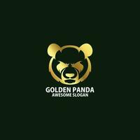 panda linha logotipo Projeto luxo cor vetor