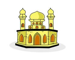 ilustração do mesquita com fofa estilo vetor