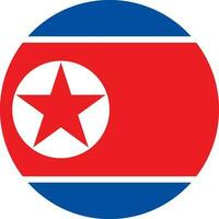 volta norte coreano bandeira do norte Coréia vetor
