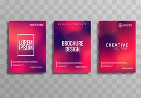 Design de brochura de negócios colorido abstrato vetor