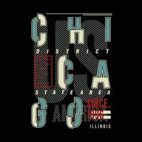 Chicago gráfico projeto, tipografia vetor, ilustração, para impressão t camisa, legal moderno estilo vetor