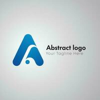 abstrato carta uma logotipo Projeto conceito modelo.a carta logotipo. uma logotipo modelo vetor