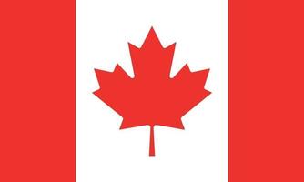 ilustração vetorial da bandeira do Canadá