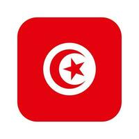 ilustração simples da bandeira da tunísia para o dia da independência ou eleição vetor