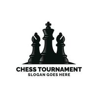 xadrez logotipo Projeto vetor ilustração