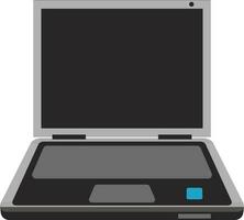 ilustração do cinzento computador portátil. vetor