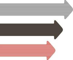 infográfico colorida seta conjunto para o negócio conceito. vetor